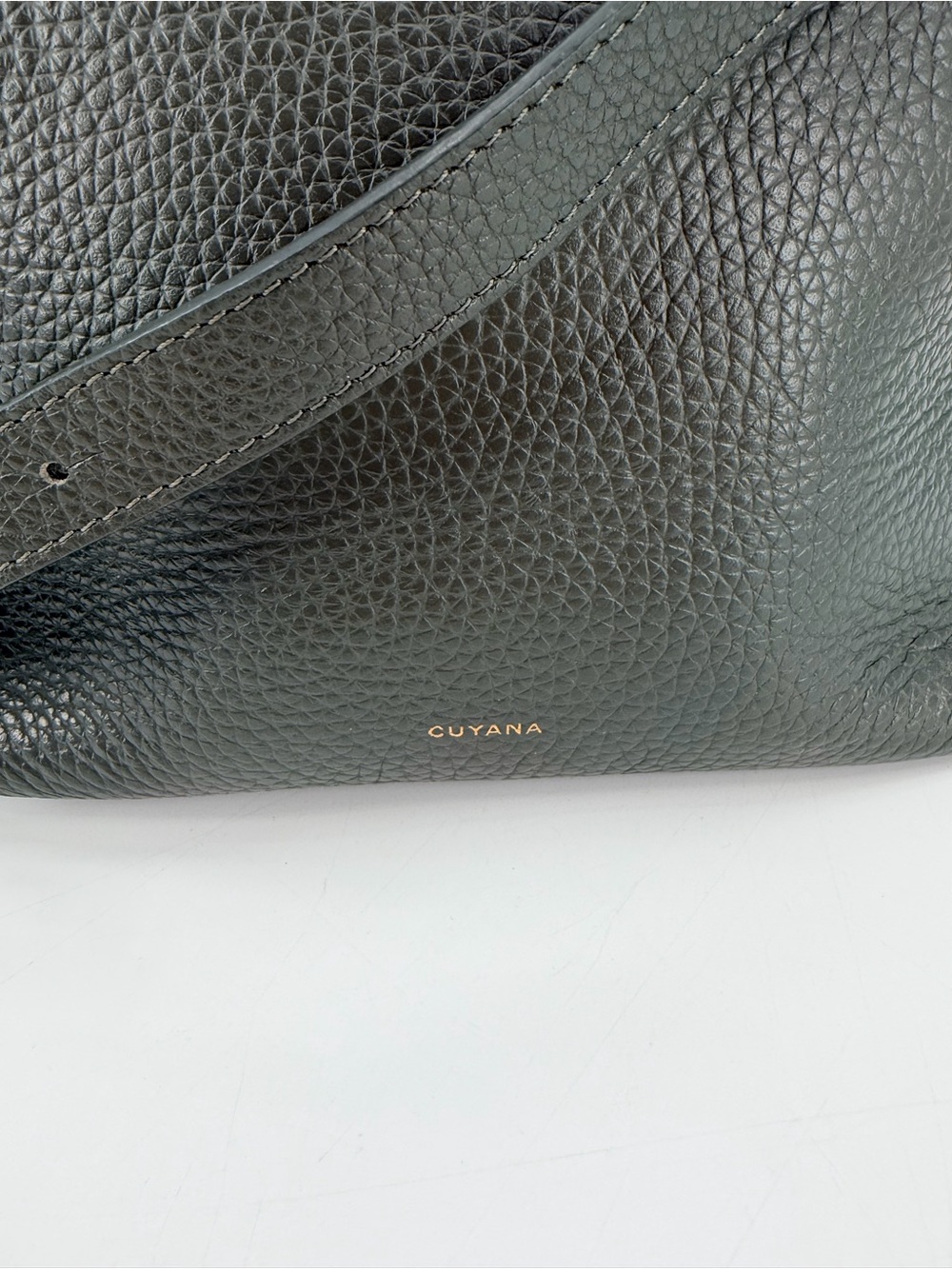 Cuyana Dark Olive Mini System Tote Bag + Crossbody Strap - Picture 4 of 9